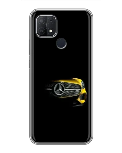 Чехол для OPPO A15 с картинкой «Mercedes — ретро стиль»