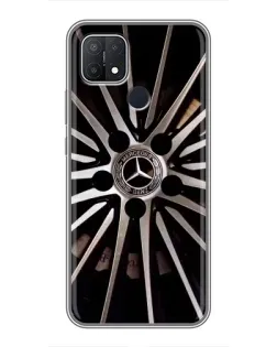 Чехол для OPPO A15 с картинкой «Диск Mercedes»