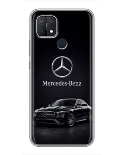 Чехол для OPPO A15 с картинкой «Mercedes — решетка радиатора»