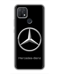 Чехол для OPPO A15 с картинкой «Mercedes Silver Logo»