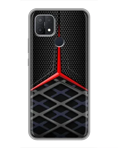 Чехол для OPPO A15 с картинкой «Mercedes Carbon Grid»
