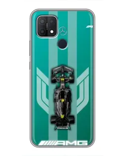 Чехол для OPPO A15 с картинкой «Mercedes AMG Petronas»