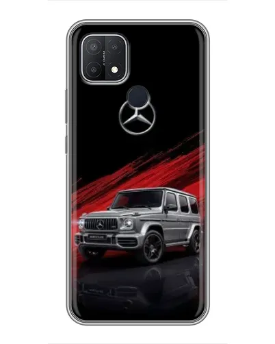 Чехол для OPPO A15 с картинкой «Mercedes G-Class красный»