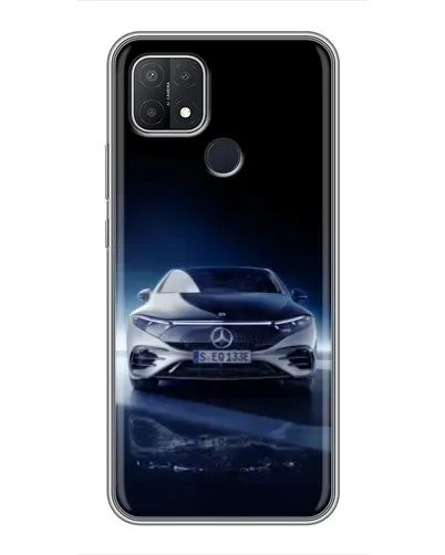 Чехол для OPPO A15 с картинкой «Ночной Mercedes EQ»