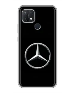 Чехол для OPPO A15 с картинкой «Mercedes классический лого»