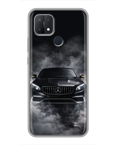 Чехол для OPPO A15 с картинкой «Mercedes в дыму»