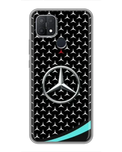 Чехол для OPPO A15 с картинкой «Mercedes — бирюзовый акцент»