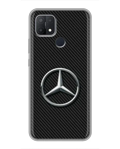 Чехол для OPPO A15 с картинкой «Карбоновый Mercedes стиль» Чехол для OPPO A15 с картинкой «Карбоновый Mercedes стиль»