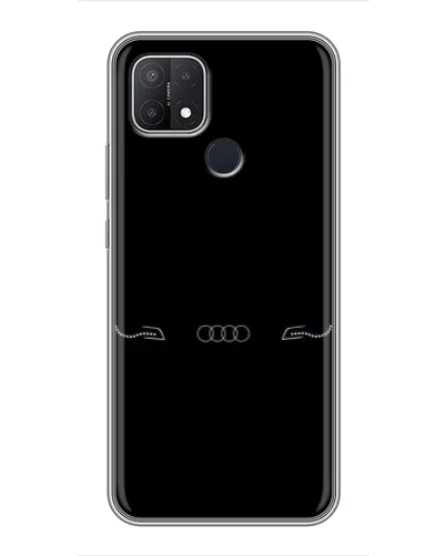Чехол для OPPO A15 с картинкой «Audi — световой подпись»