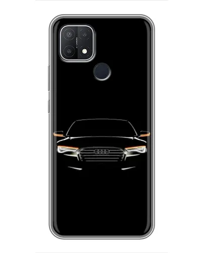 Чехол для OPPO A15 с картинкой «Audi — ночной контур»