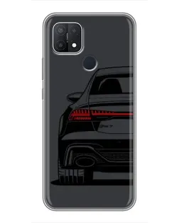 Чехол для OPPO A15 с картинкой «Задняя часть Audi — арт»