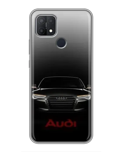 Чехол для OPPO A15 с картинкой «Audi — градиентный контур»
