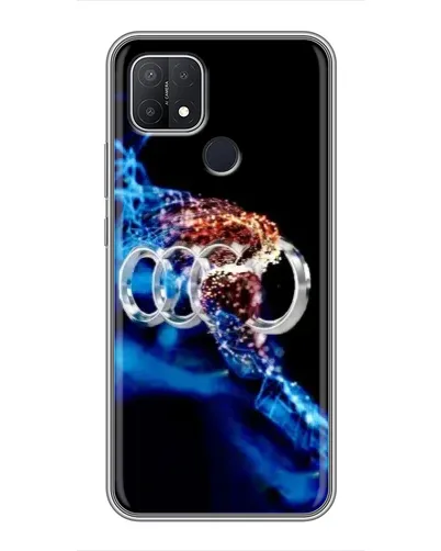Чехол для OPPO A15 с картинкой «Энергия лого Audi»