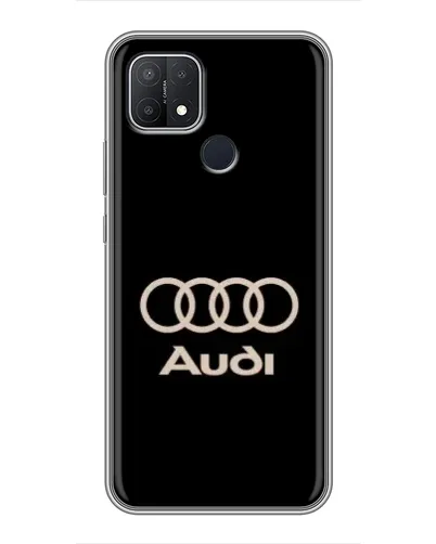 Чехол для OPPO A15 с картинкой «Audi — золотой логотип»