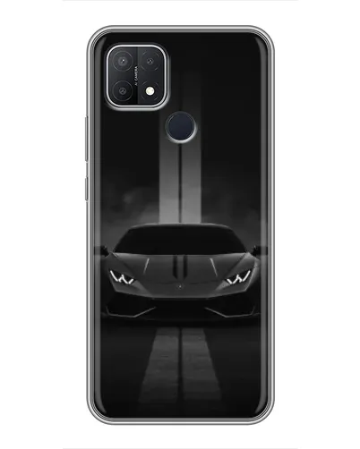 Чехол для OPPO A15 с картинкой «Lamborghini симметрия дорог»