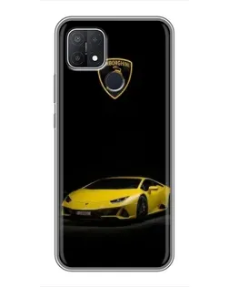 Чехол для OPPO A15 с картинкой «Lamborghini желтый акцент» Чехол для OPPO A15 с картинкой «Lamborghini желтый акцент»
