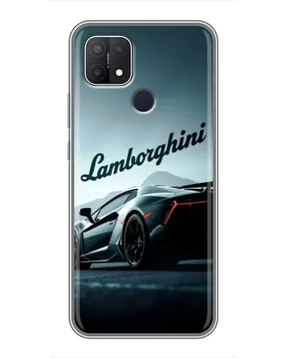 Чехол для OPPO A15 с картинкой «Классическая надпись Lamborghini»