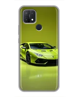 Чехол для OPPO A15 с картинкой «Салатовый Lamborghini Huracan» Чехол для OPPO A15 с картинкой «Салатовый Lamborghini Huracan»