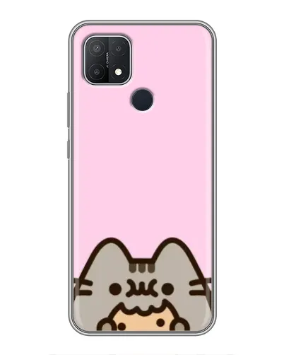 Чехол для OPPO A15 с картинкой «Pusheen и печенье»