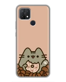 Чехол для OPPO A15 с картинкой «Кофейный Пушин»