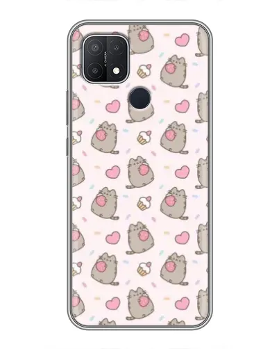 Чехол для OPPO A15 с картинкой «Пушин и сладости»