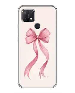 Чехол для OPPO A15 с картинкой «Розовый бант»
