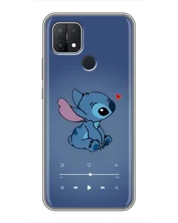 Чехол для OPPO A15 с картинкой «Музыкальный Stitch» Чехол для OPPO A15 с картинкой «Музыкальный Stitch»