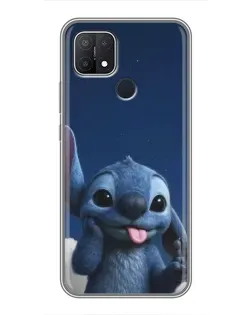 Чехол для OPPO A15 с картинкой «Стич в облаках» Чехол для OPPO A15 с картинкой «Стич в облаках»