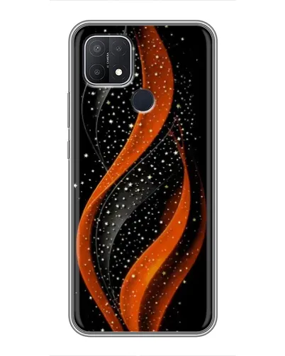 Чехол для OPPO A15 с картинкой «Огненная звездная волна»