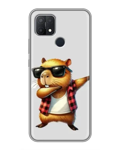 Чехол для OPPO A15 с картинкой «Капибара рэпер даб» Чехол для OPPO A15 с картинкой «Капибара рэпер даб»