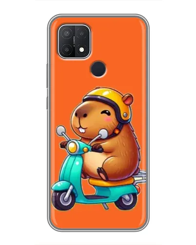 Чехол для OPPO A15 с картинкой «Капибара на скутере» Чехол для OPPO A15 с картинкой «Капибара на скутере»