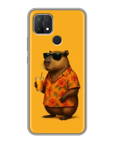 Чехол для OPPO A15 с картинкой «Капибара на отдыхе» Чехол для OPPO A15 с картинкой «Капибара на отдыхе»