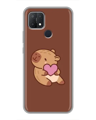 Чехол для OPPO A15 с картинкой «Капибара с сердцем» Чехол для OPPO A15 с картинкой «Капибара с сердцем»