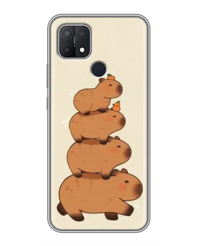 Чехол для OPPO A15 с картинкой «Башня из капибар» Чехол для OPPO A15 с картинкой «Башня из капибар»