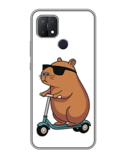 Чехол для OPPO A15 с картинкой «Капибара на самокате» Чехол для OPPO A15 с картинкой «Капибара на самокате»