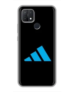 Чехол для OPPO A15s с картинкой «Adidas Cyan Logo»