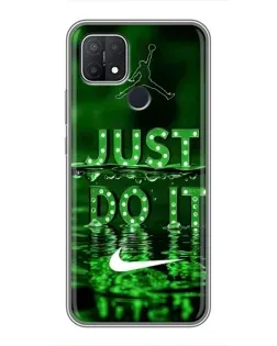 Чохол для OPPO A15s з картинкою «Зелений неоновий Nike» Чохол для OPPO A15s з картинкою «Зелений неоновий Nike»