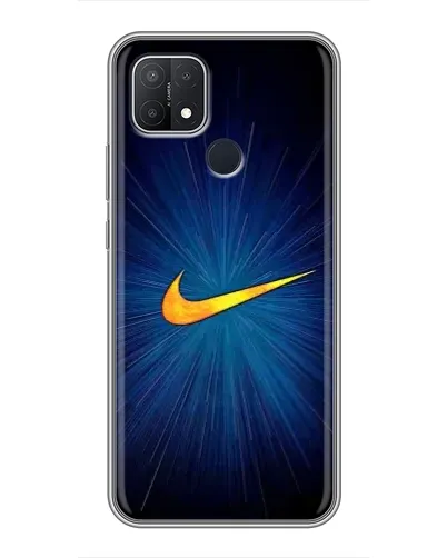 Чехол для OPPO A15s с картинкой «Синий пульс Nike» Чехол для OPPO A15s с картинкой «Синий пульс Nike»