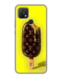Чехол для OPPO A15s с картинкой «Мороженое от LV»