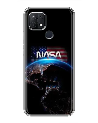 Чехол для OPPO A15s с картинкой «Земля из космоса NASA»
