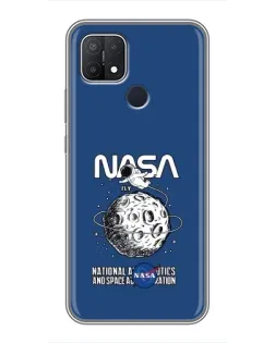 Чохол для OPPO A15s з картинкою «NASA — місячна місія» Чохол для OPPO A15s з картинкою «NASA — місячна місія»