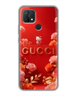 Чехол для OPPO A15s с картинкой «Gucci — золотой сад»