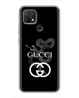Чехол для OPPO A15s с картинкой «Gucci — серебряная змея»