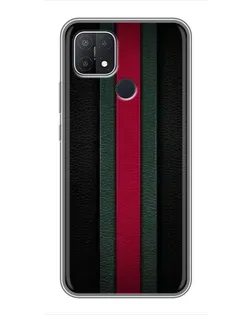 Чехол для OPPO A15s с картинкой «Gucci — неоновая линия»
