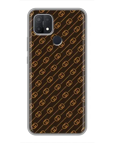Чехол для OPPO A15s с картинкой «Gucci — золотые диагонали» Чехол для OPPO A15s с картинкой «Gucci — золотые диагонали»