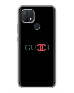 Чехол для OPPO A15s с картинкой «Gucci — красный градиент»