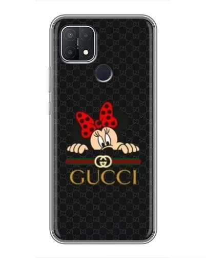 Чехол для OPPO A15s с картинкой «Минни Маус Gucci — черный» Чехол для OPPO A15s с картинкой «Минни Маус Gucci — черный»