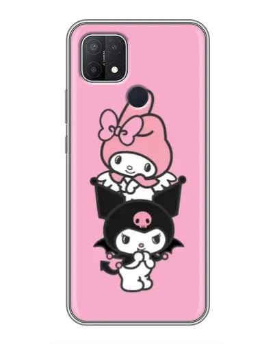 Чехол для OPPO A15s с картинкой «My Melody и Kuromi» Чехол для OPPO A15s с картинкой «My Melody и Kuromi»