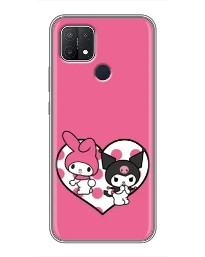 Чехол для OPPO A15s с картинкой «Kuromi и My Melody» Чехол для OPPO A15s с картинкой «Kuromi и My Melody»