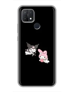 Чехол для OPPO A15s с картинкой «My Melody и Kuromi»